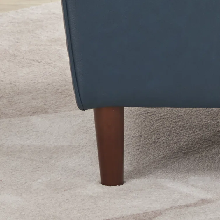 Azleigh 80.31'' Faux Leather Square Arm Sofa