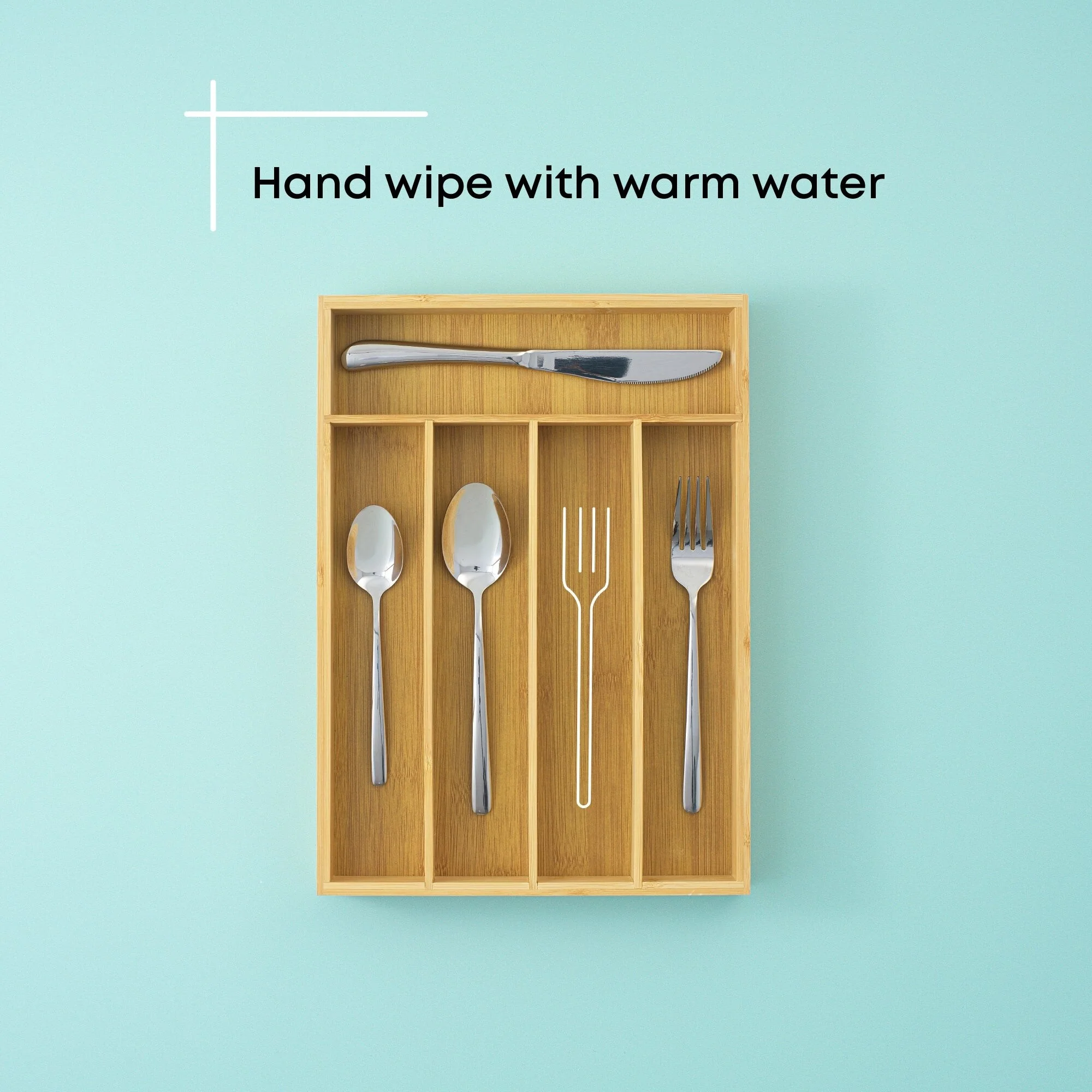 JoyJolt 7 Compartment Bamboo Drawer Organizer