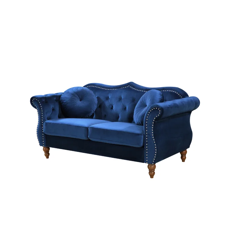 Evianna 65.5'' Velvet Loveseat