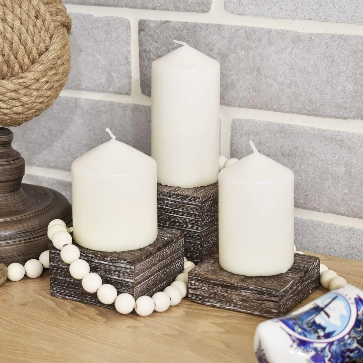 Wooden 3 Pcs Square Risers for Display