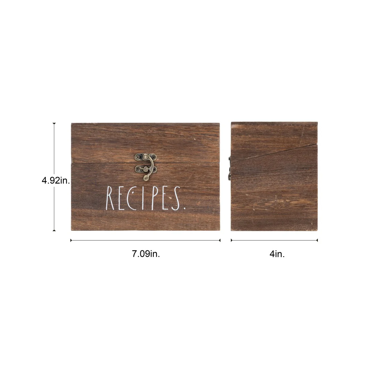 Rae Dunn Antique Recipe Box - Dividers not Included