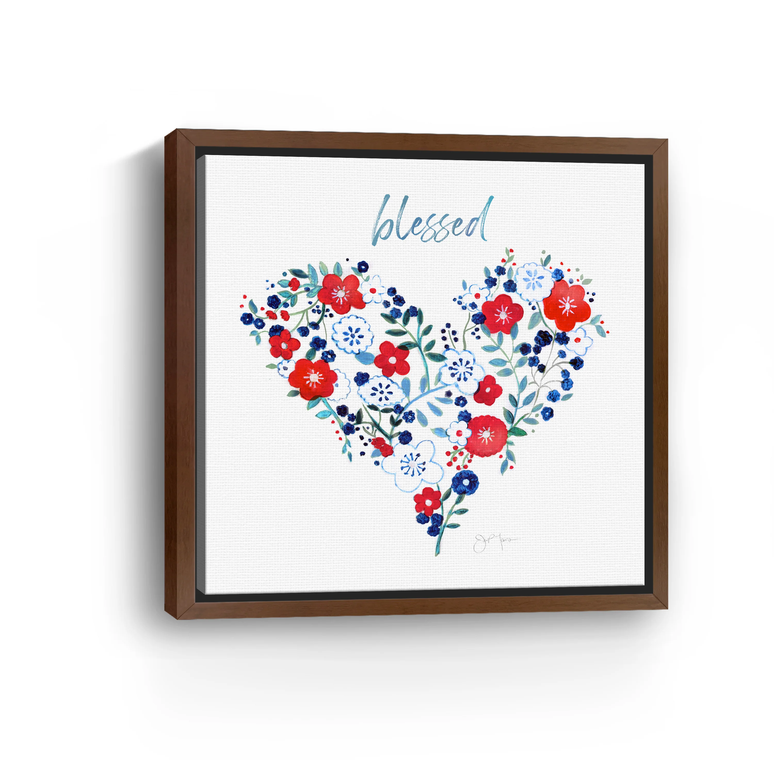 Blessed Heart Canvas Giclee