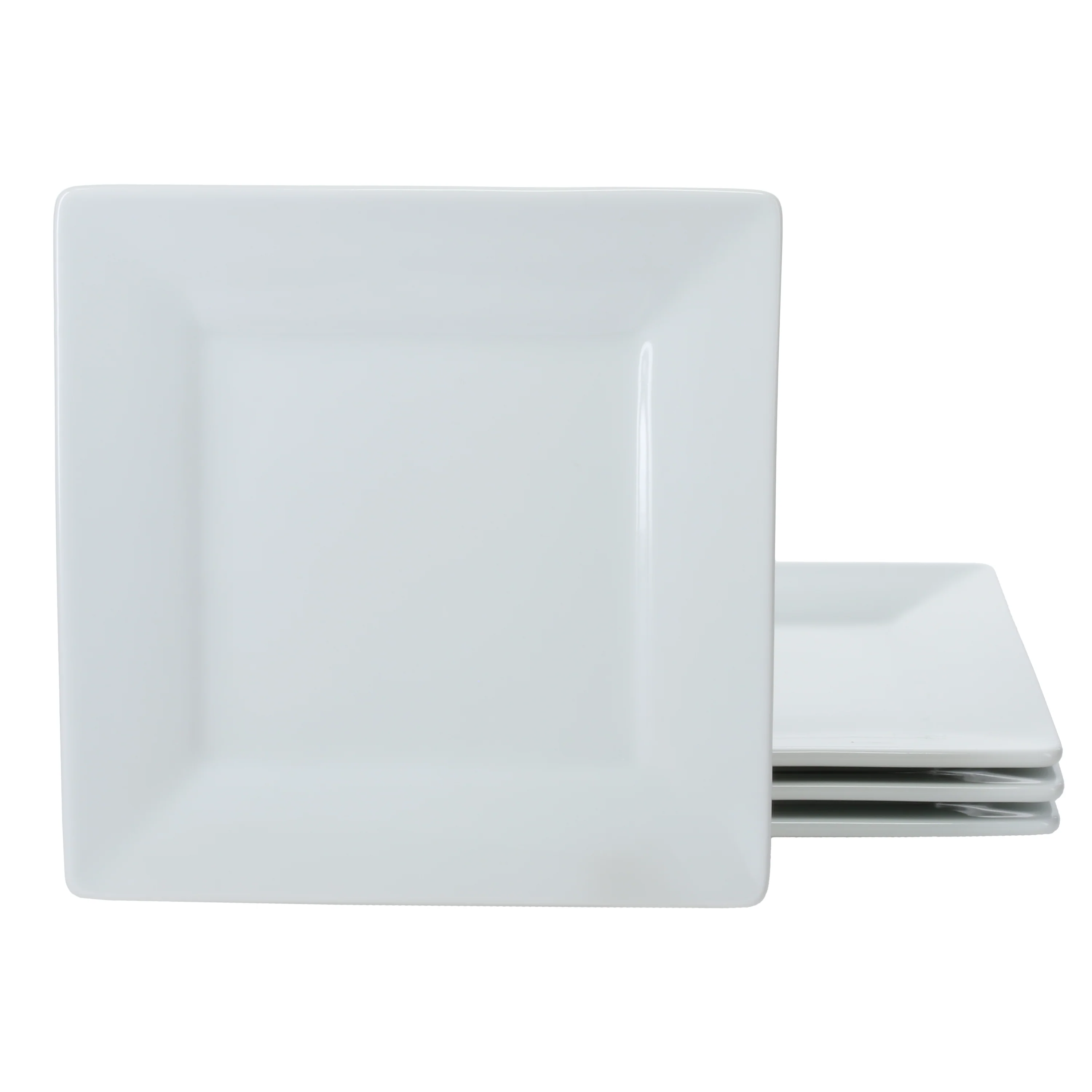 Square  Set of 4 Dinner Plates