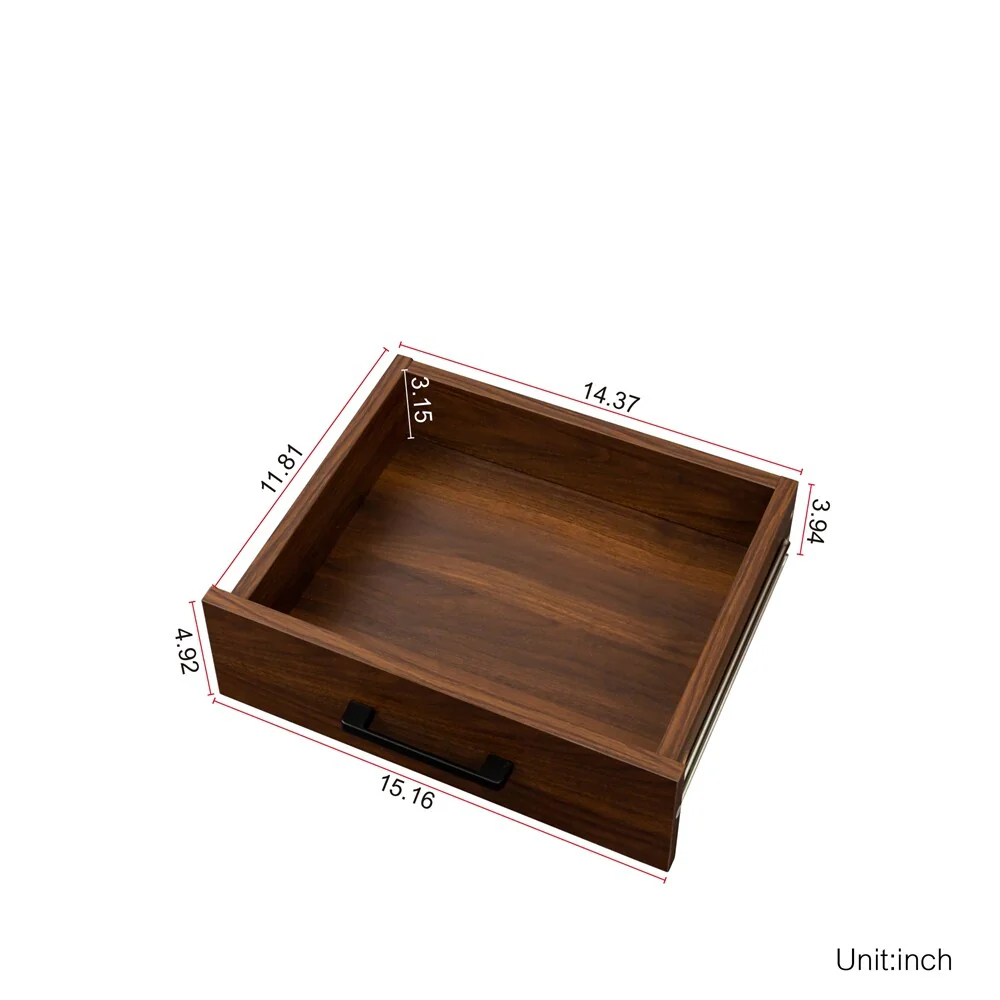 28 Slots Wood Wine Bar Cabinet with Storage Shelves - N/A