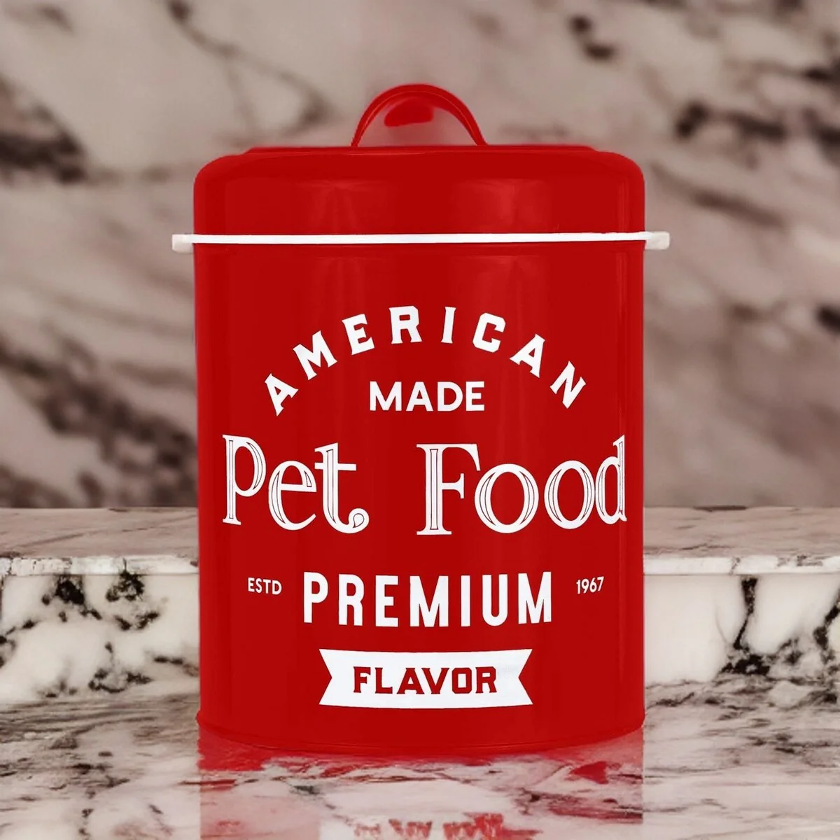 Amici Pet Metal Food Canister 140oz - 140 oz