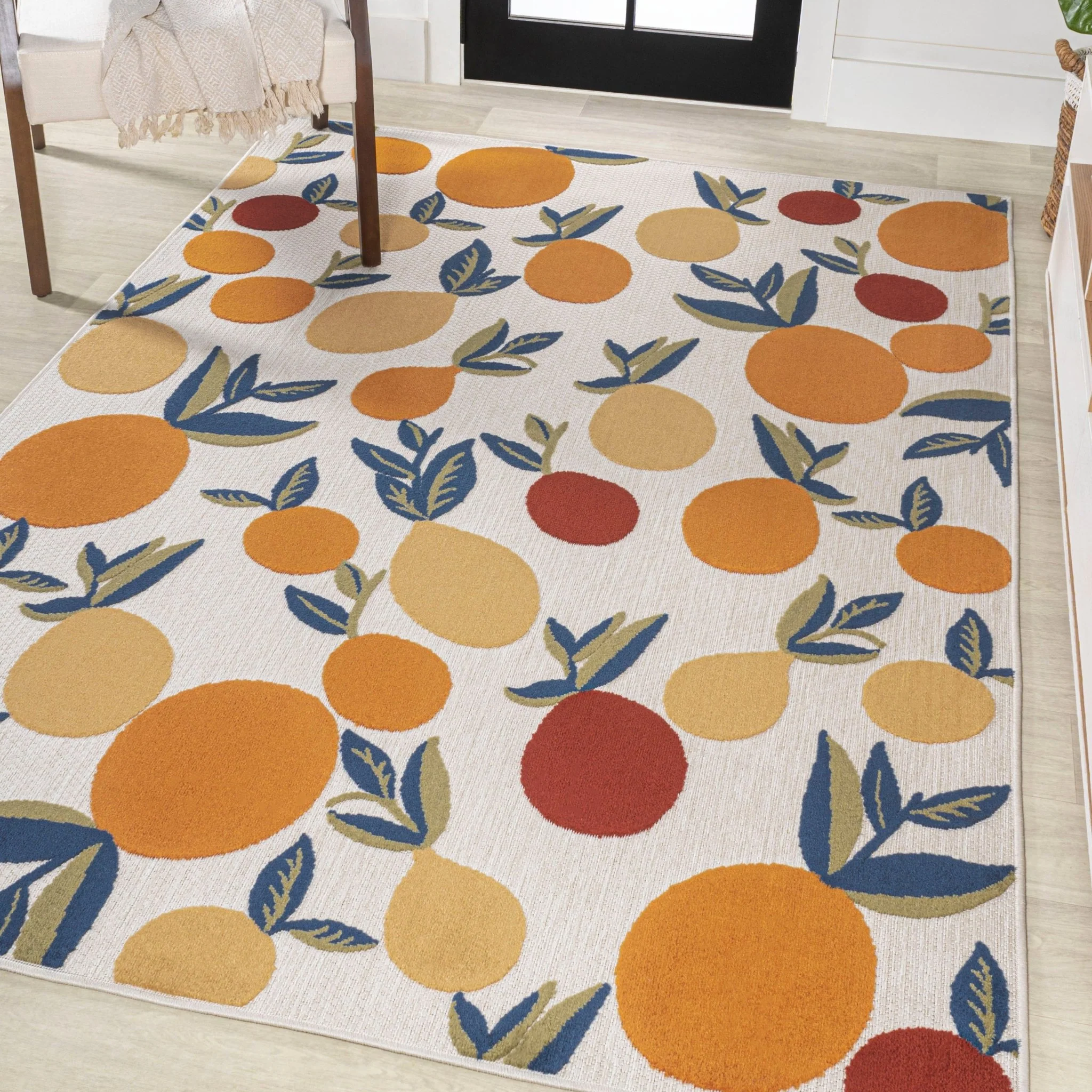 Limone Bold Lemon High-Low Indoor/Outdoor Area Rug