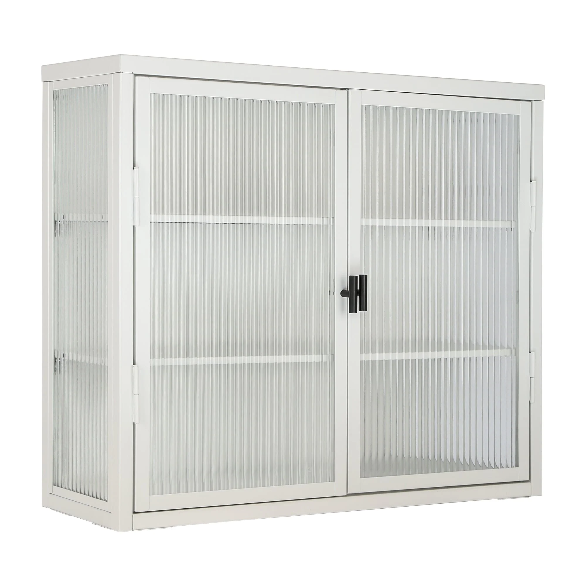 Retro Style Glass Door Wall Cabinet
