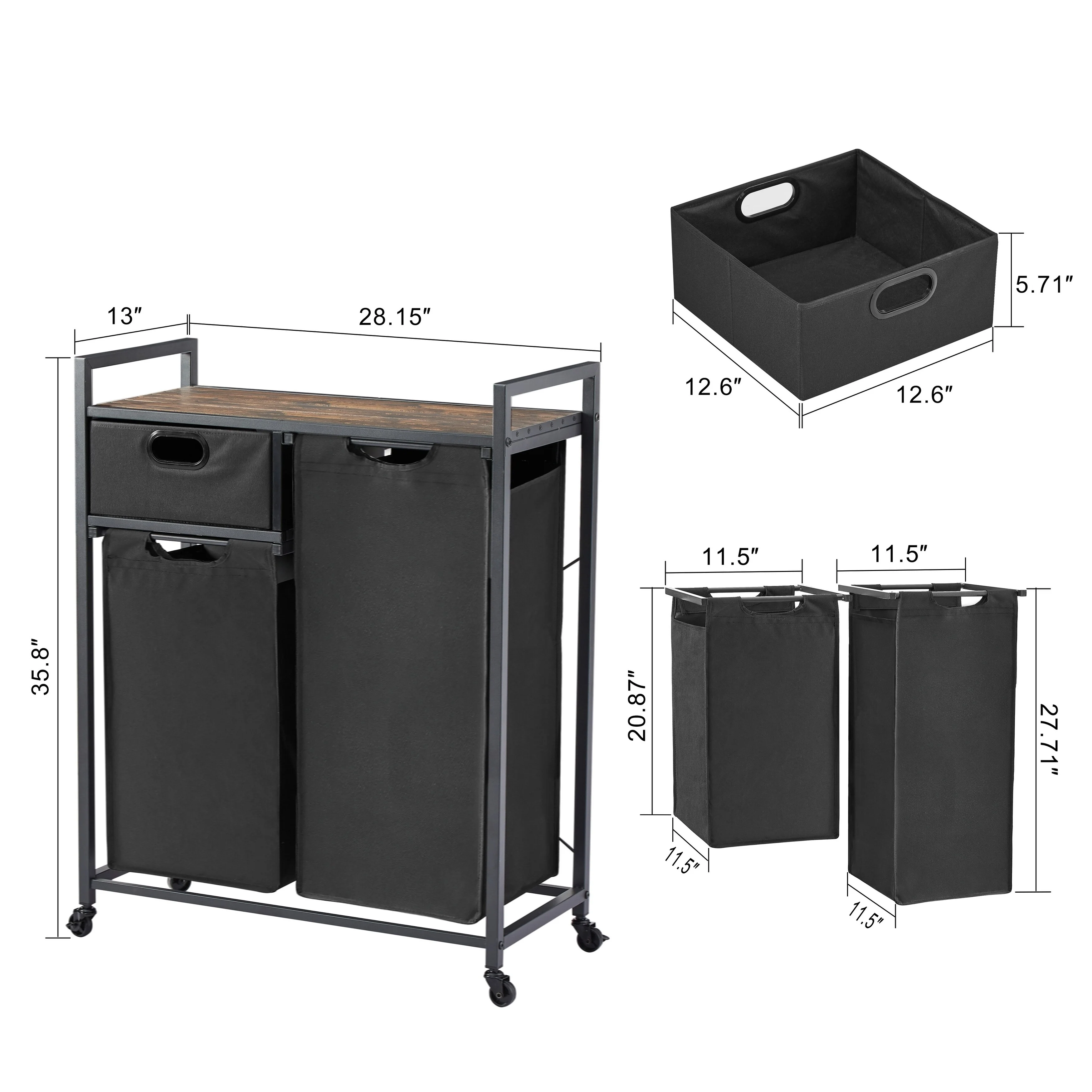 Multifunctional Laundry Basket, Laundry Hamper with Sturdy Material and Unique Storage Functionality