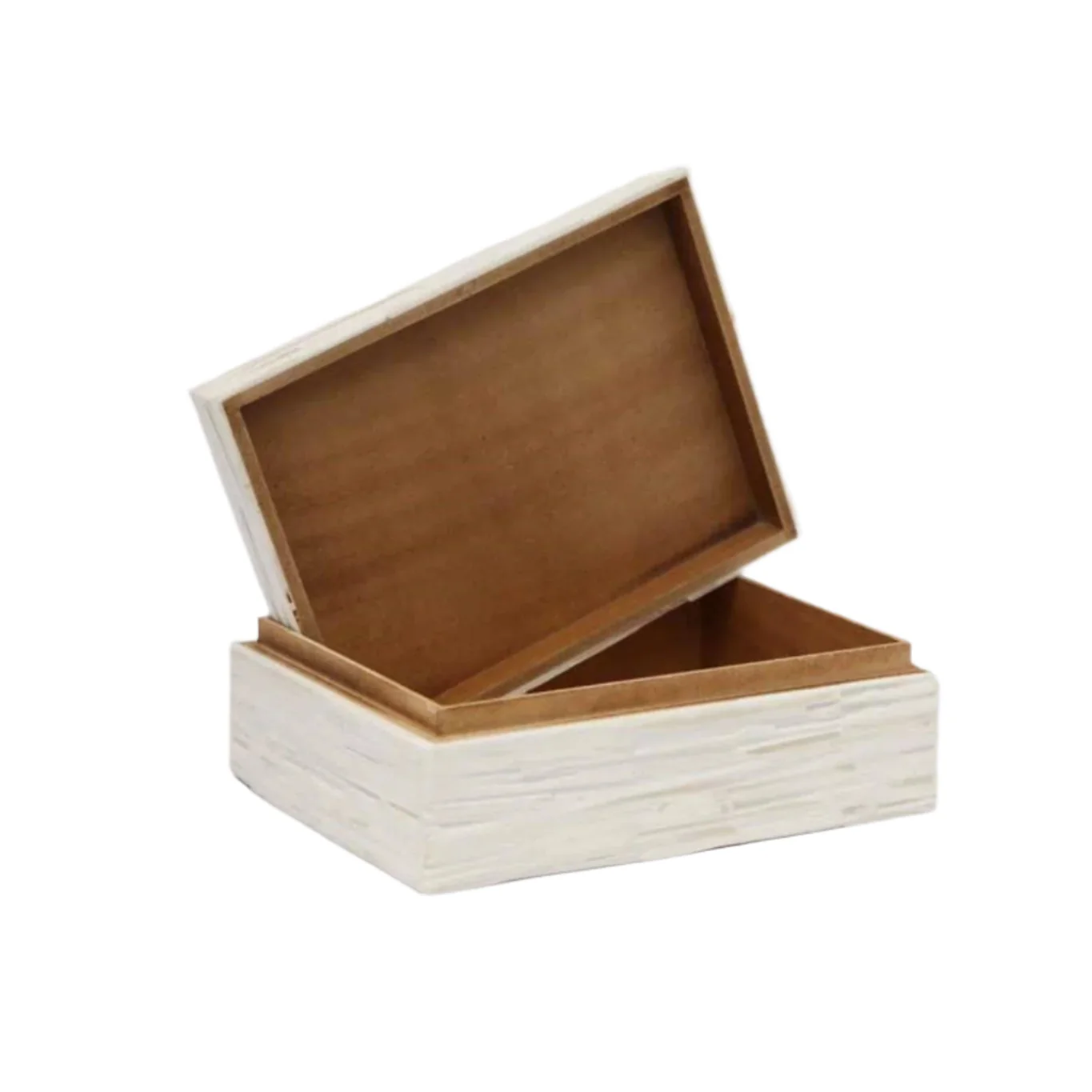 Chiseled Ivory Bone Jewelry Box