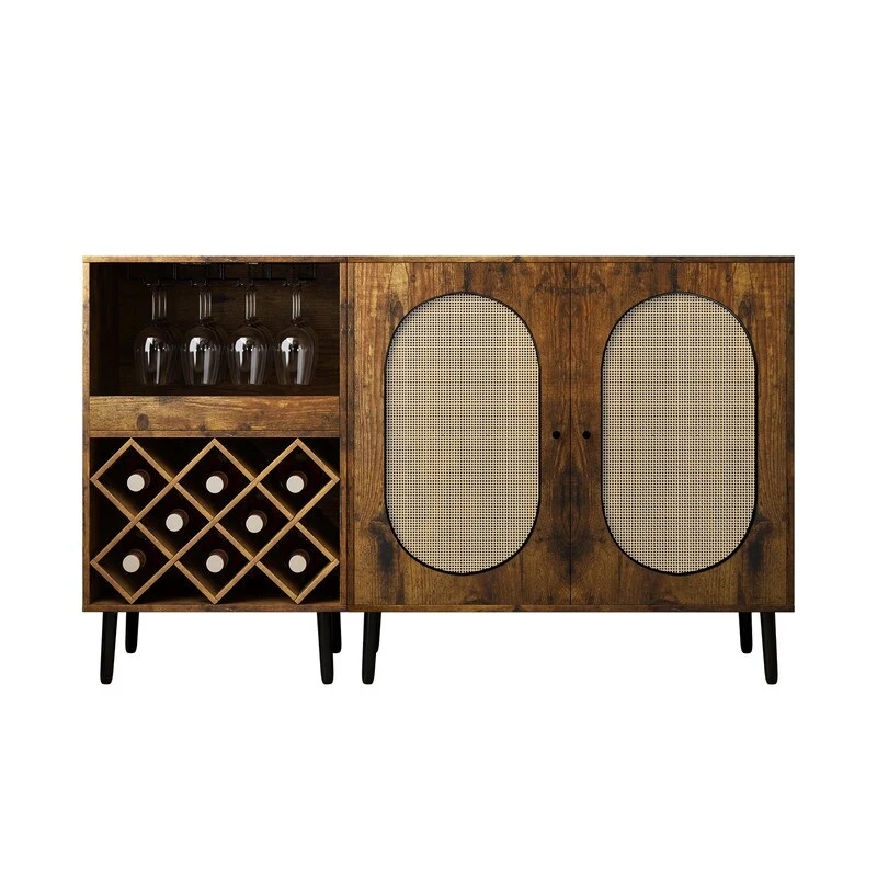 Mixoy Convertible Wine Bar Cabinet,55