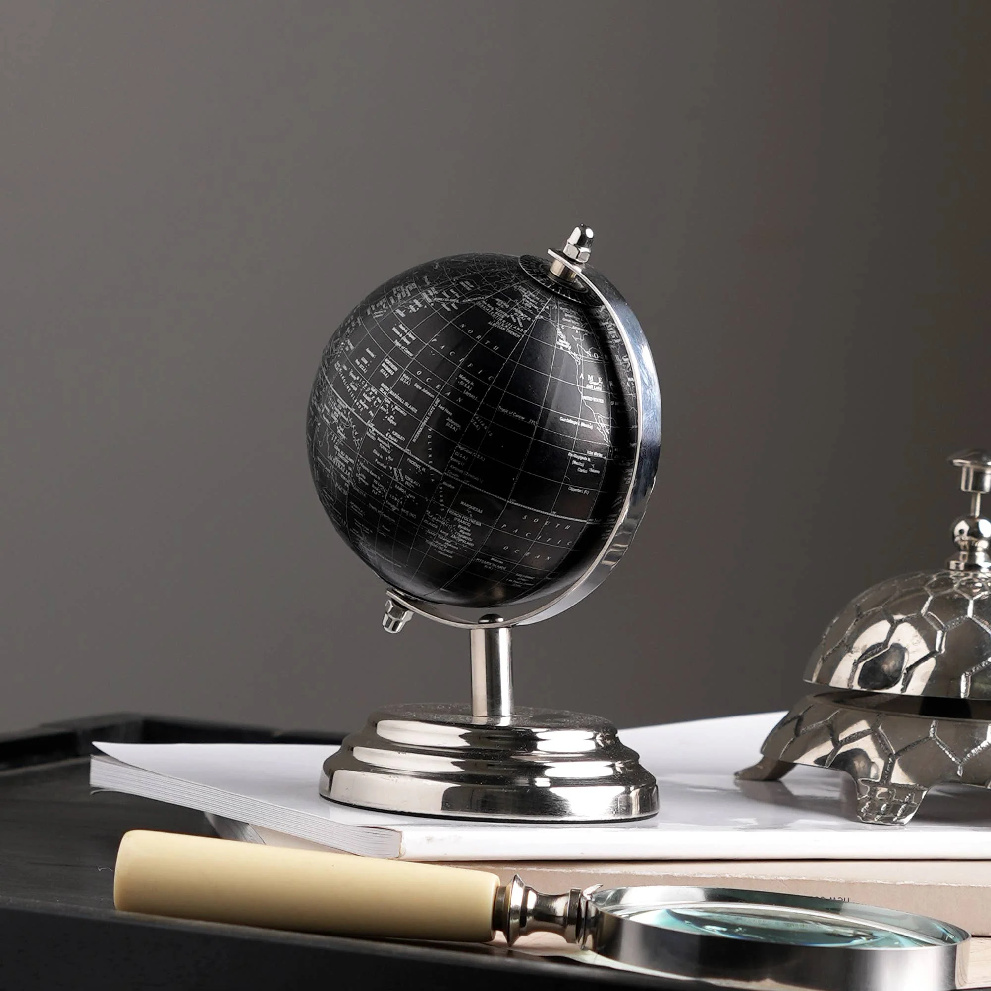 Tabletop Aluminum Electroplated Globe