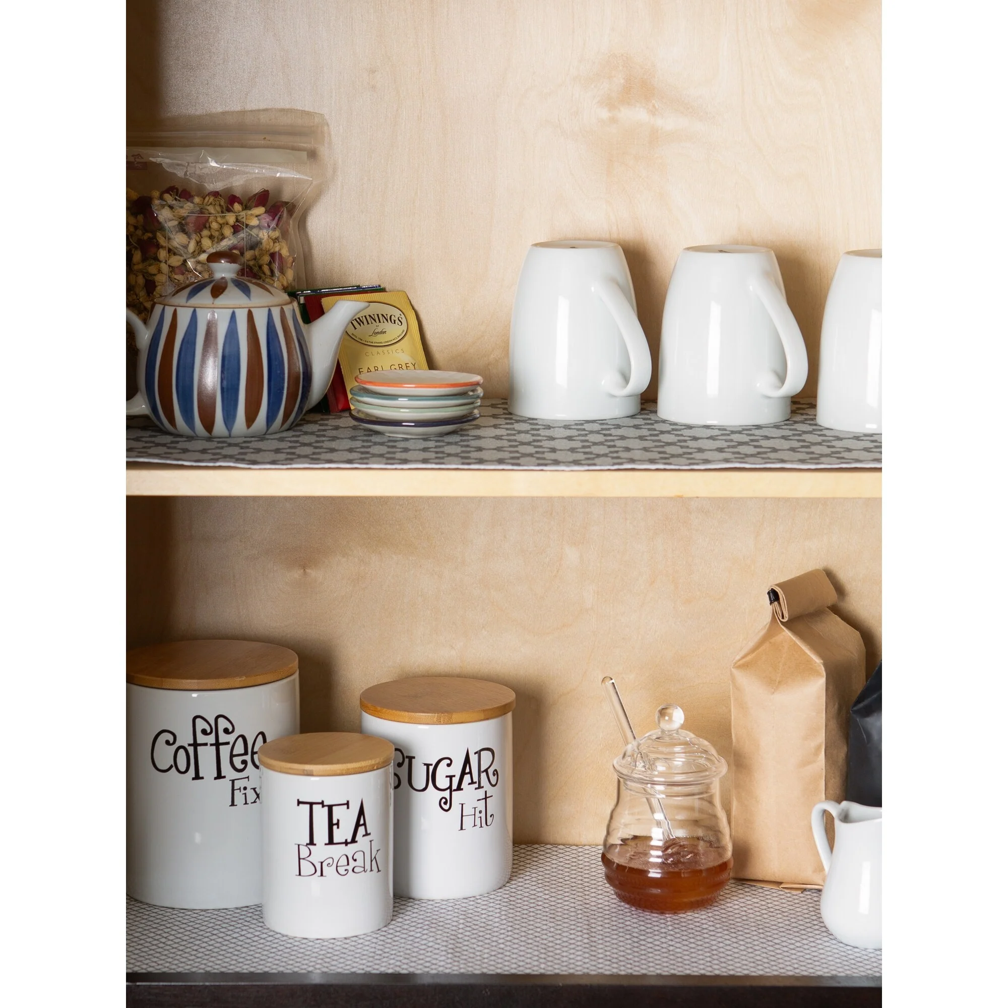 DII Grey Lattice Shelf Liner (Set of 2)