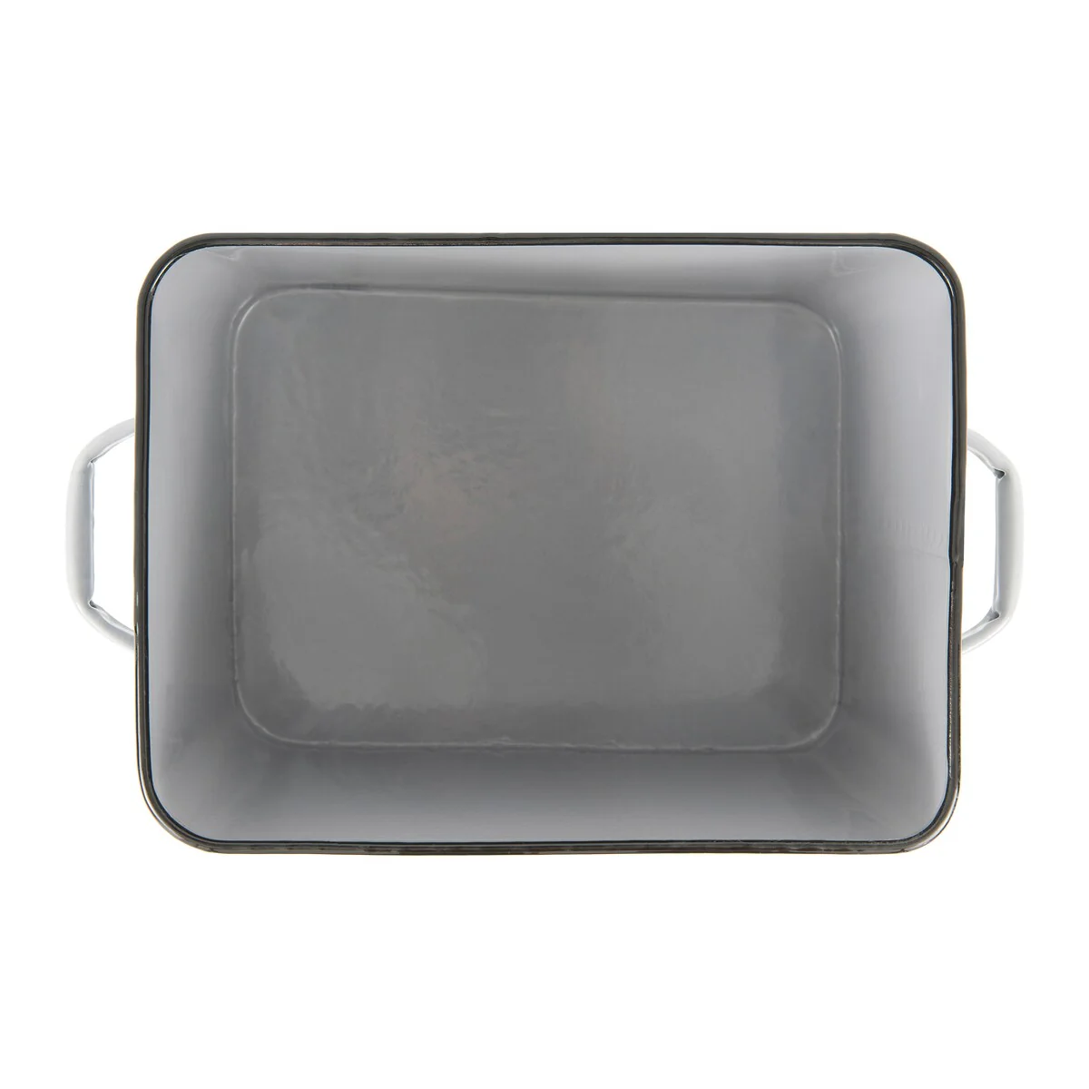 Enameled Metal Bread Box with