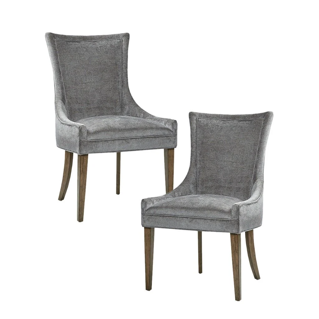 Upholstered Dining Chair with Tight Back and Seat, Set of 2