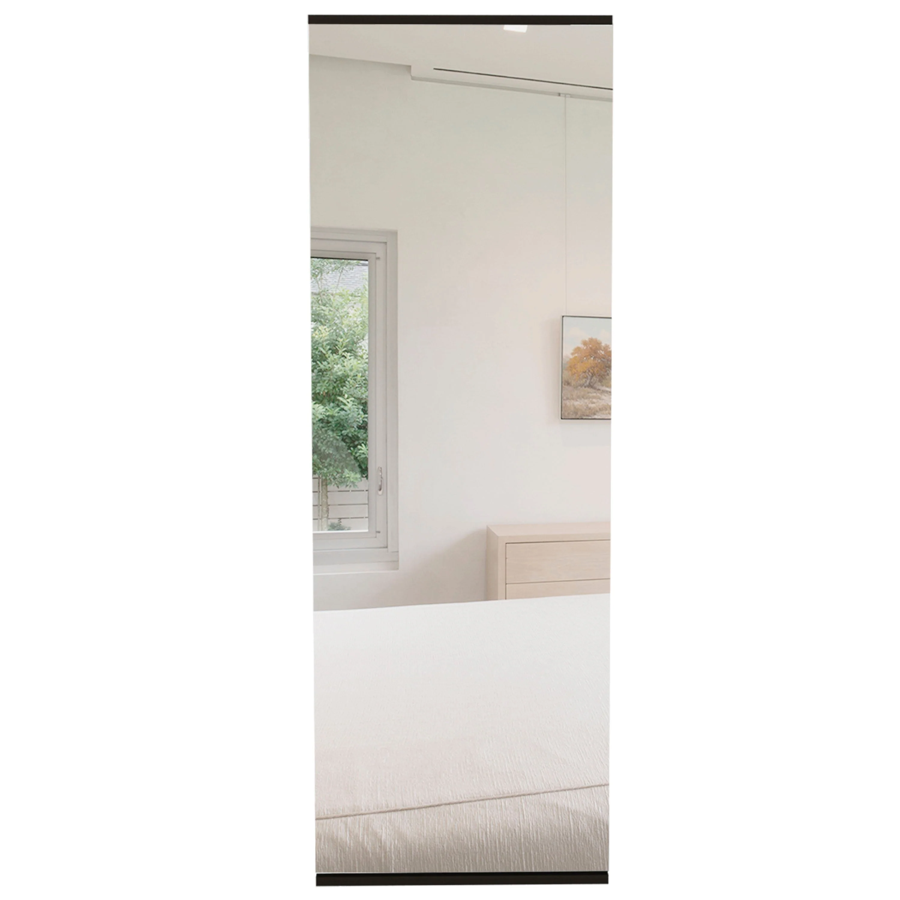 Leto Wall Mounted Shoe Rack With Mirror - N/A