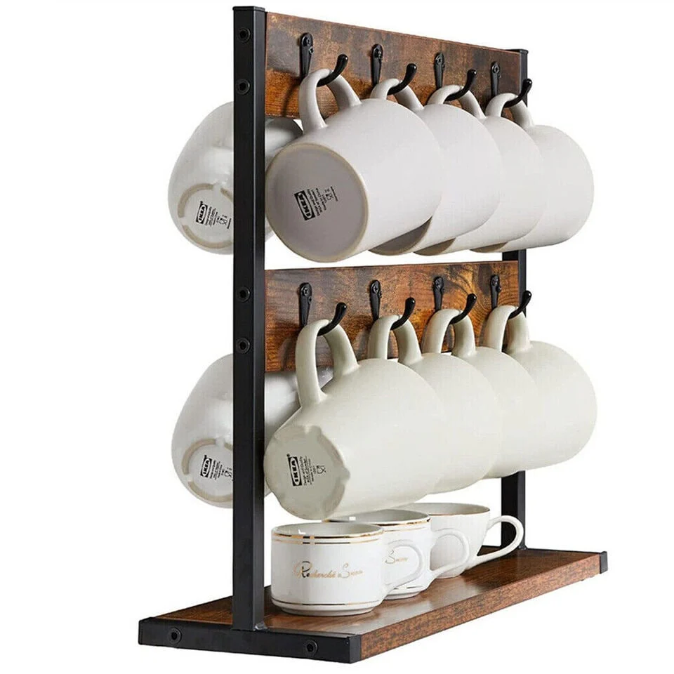 Large Coffee Mug Holder Stand - 42x16x43.5cm