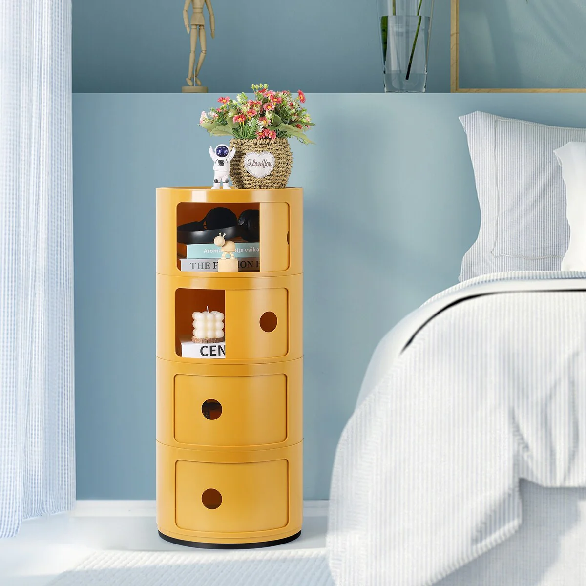 ABS Multifunction Storage Table Stackable Detachable Organizer