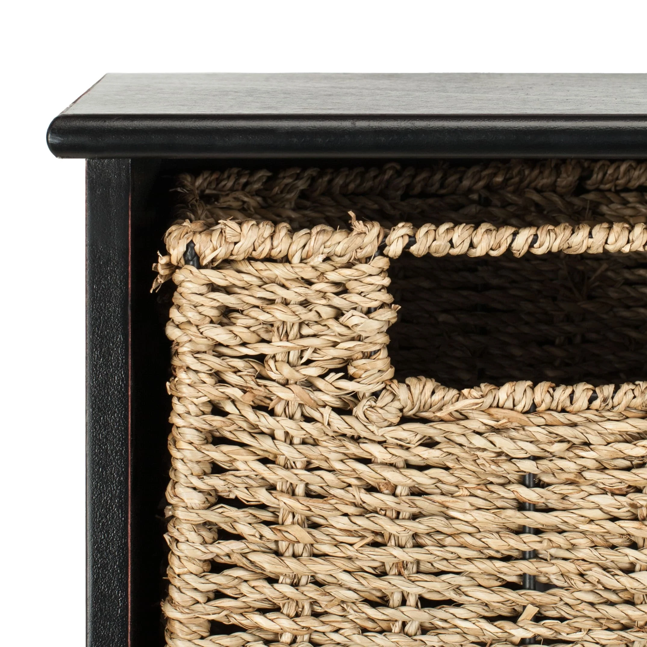 SAFAVIEH Jemina Black Hanging 3-Basket Wall Rack - 28