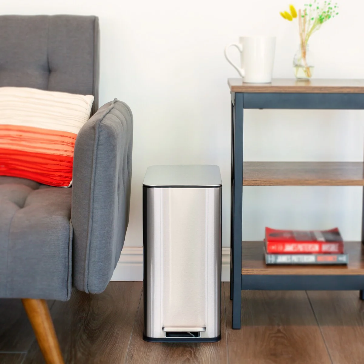 Qualiazero 10L / 2.6 Gallon Slim Step Can