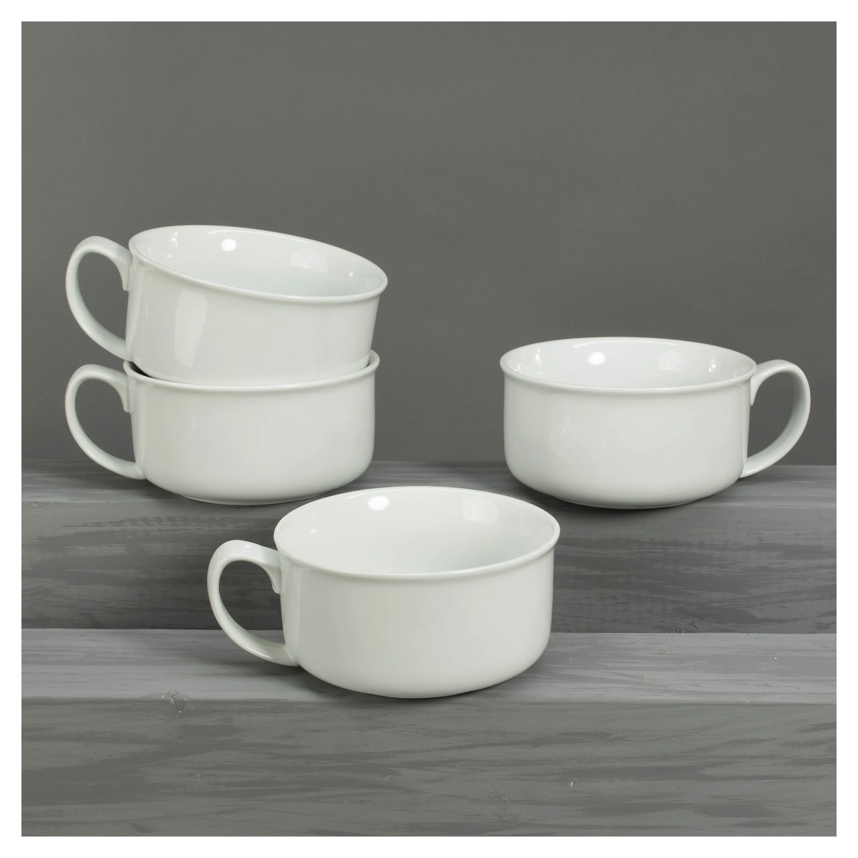 Handled Soup Bowls 4 Piece Set