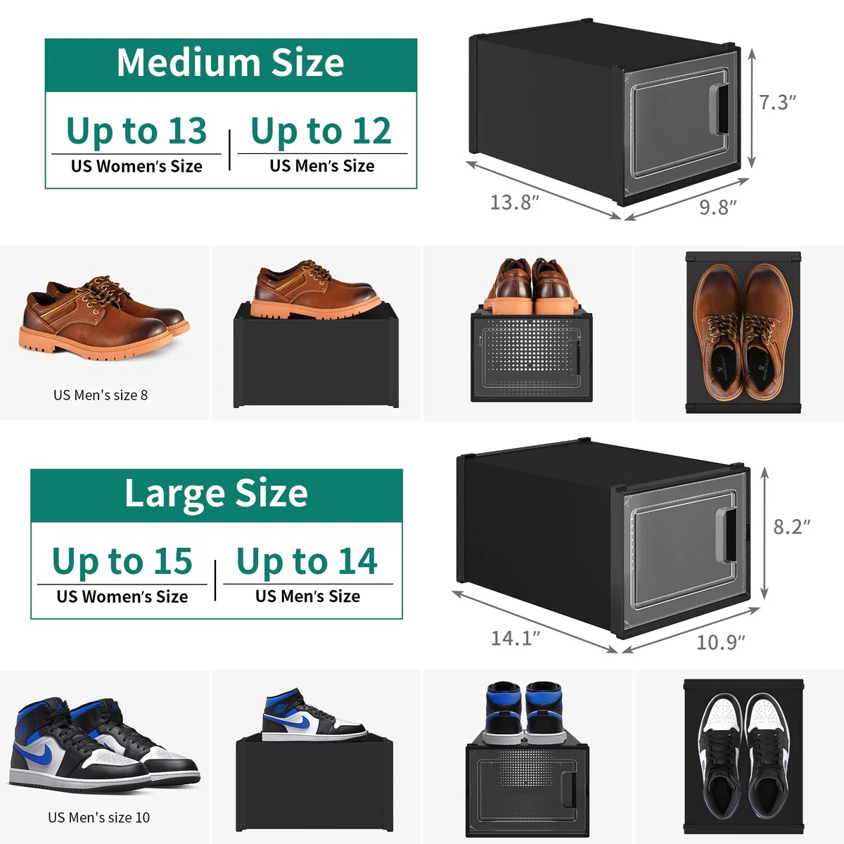 Modern Stackable Shoe Storage Box
