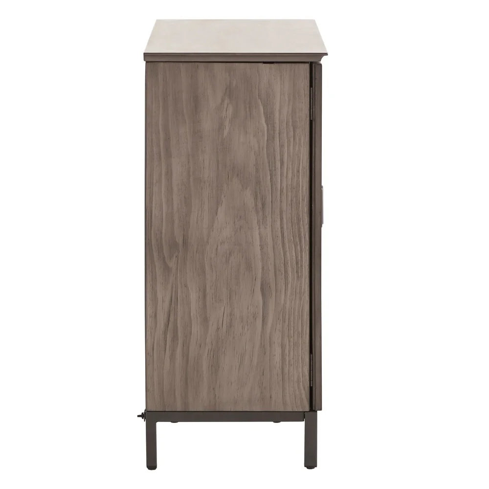 Duke Grey Finish Shoe Storage Cabinet by iNSPIRE Q Classic