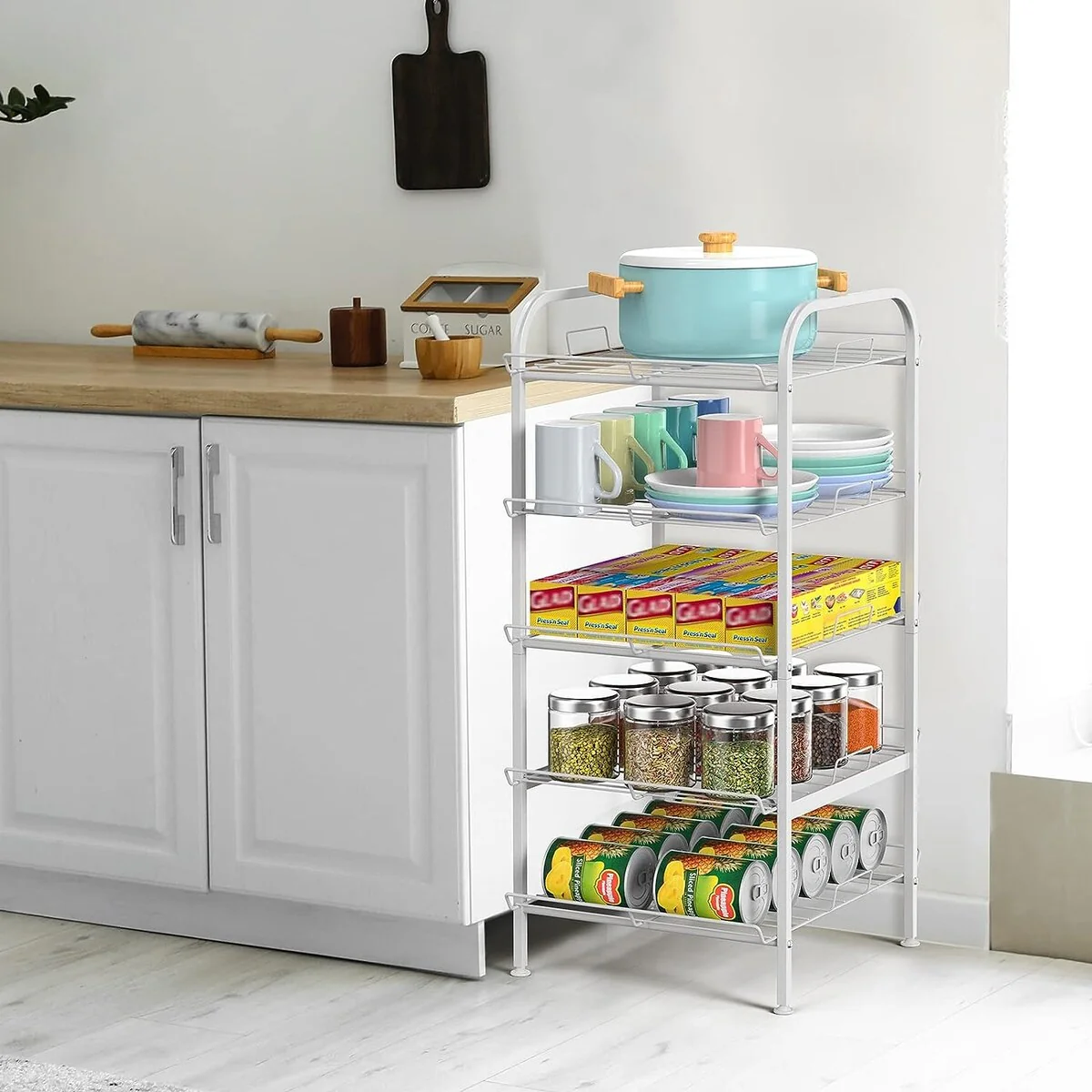 Water Bottle Organizer Vertical Free Standing Storage