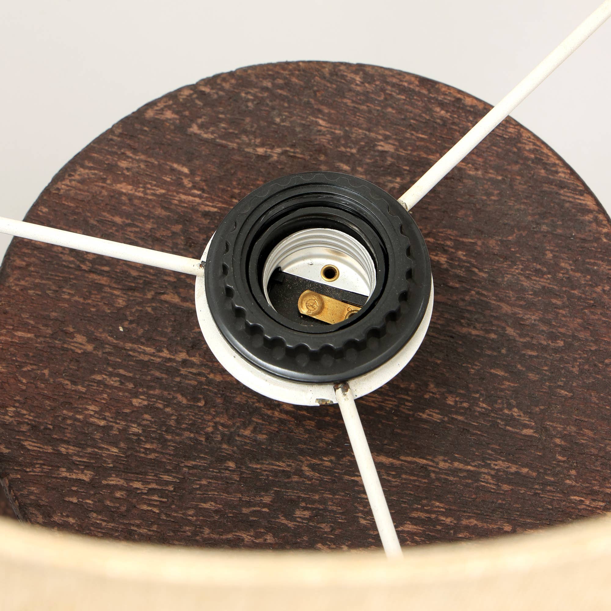 Decorative Table Lamp with Wooden Base