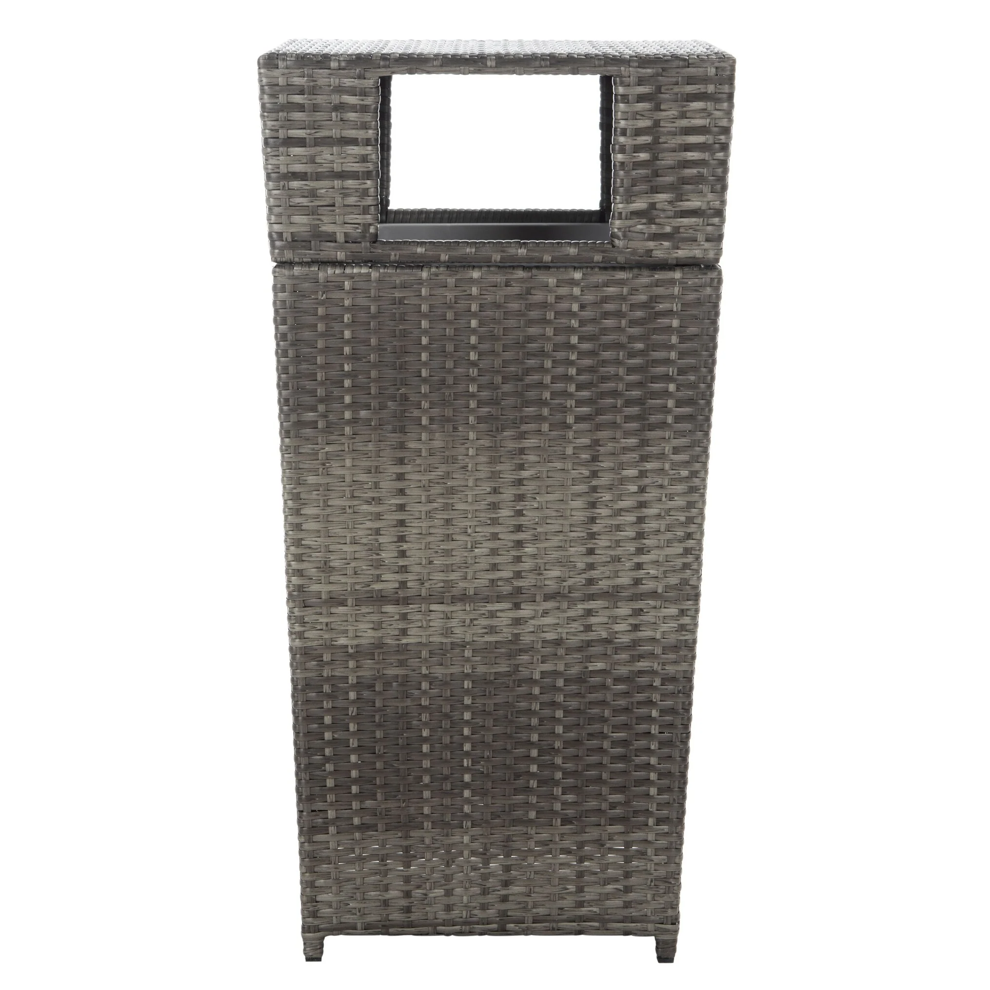 SAFAVIEH Outdoor Jennie Trash Bin (Fully Assembled)