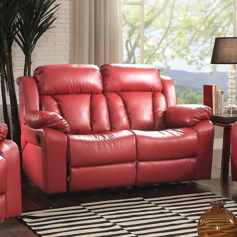 Springfield 62'' Faux Leather Reclining Sofa