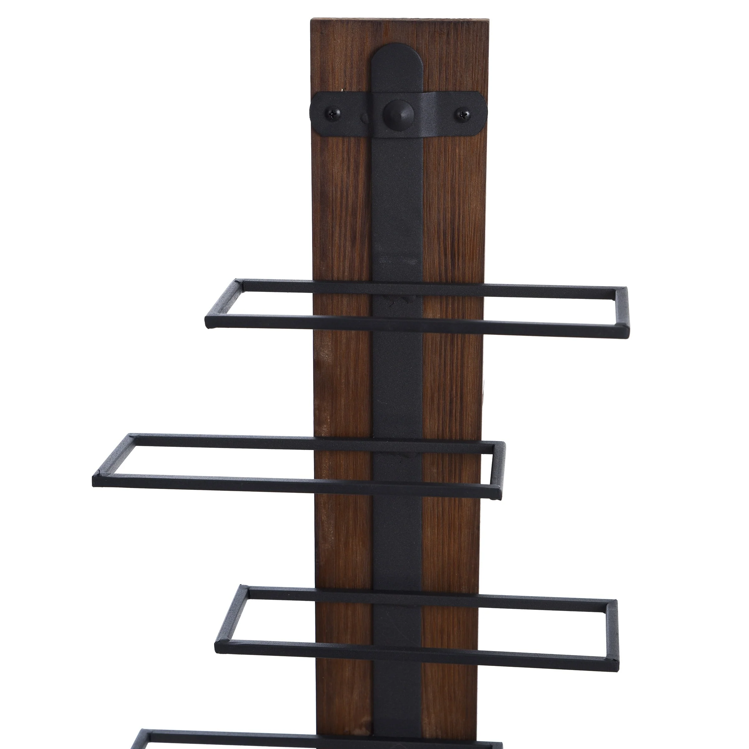 Heath - Wood and Metal Wall Wine Holder