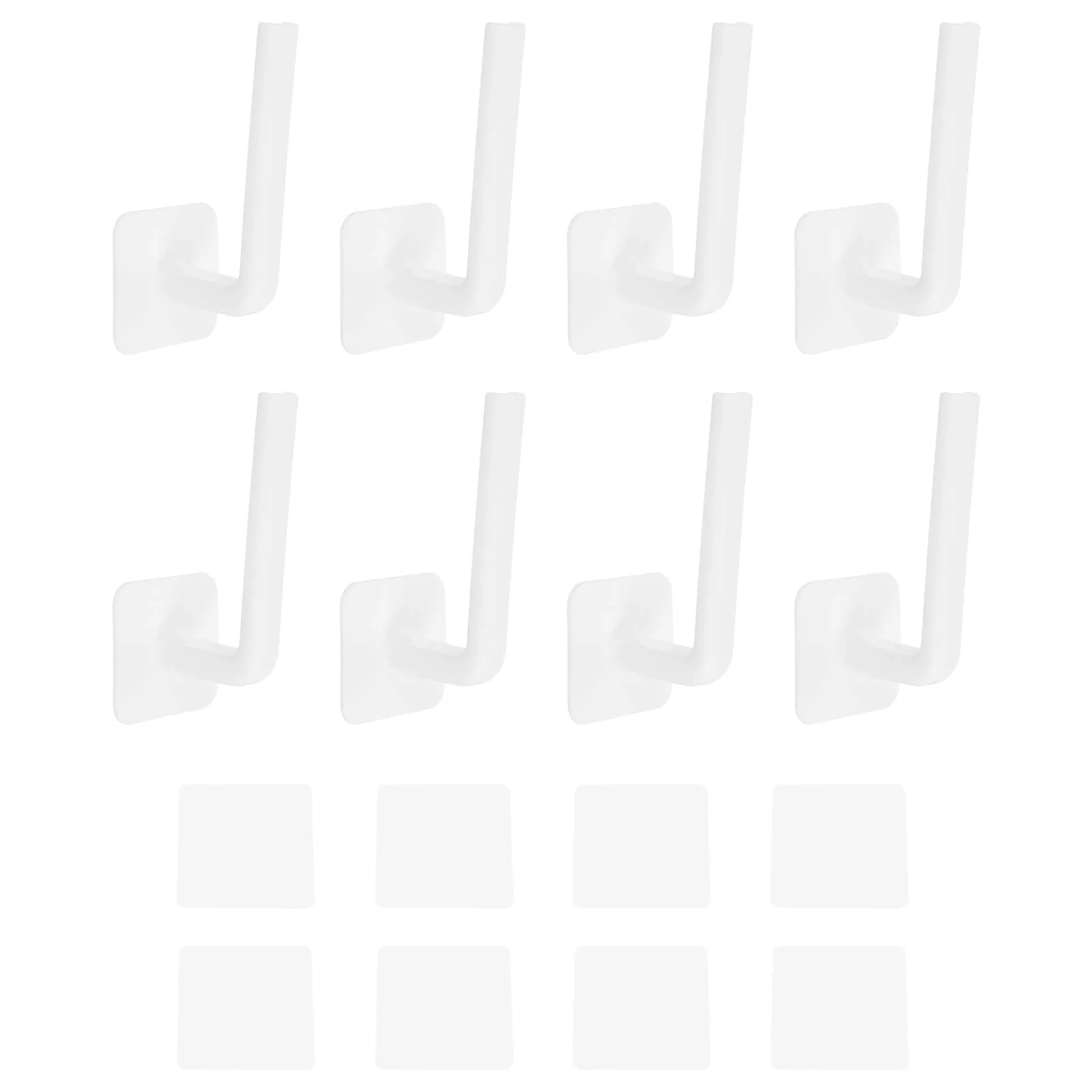 8 Pcs Hat Racks for Baseball Caps, Plastic Adhesive Hat Hooks Hat Hangers