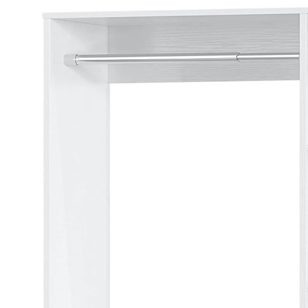 39.4''W Freestanding Walk-in Closet System with 2 Drawers and 10 Storage Shelves