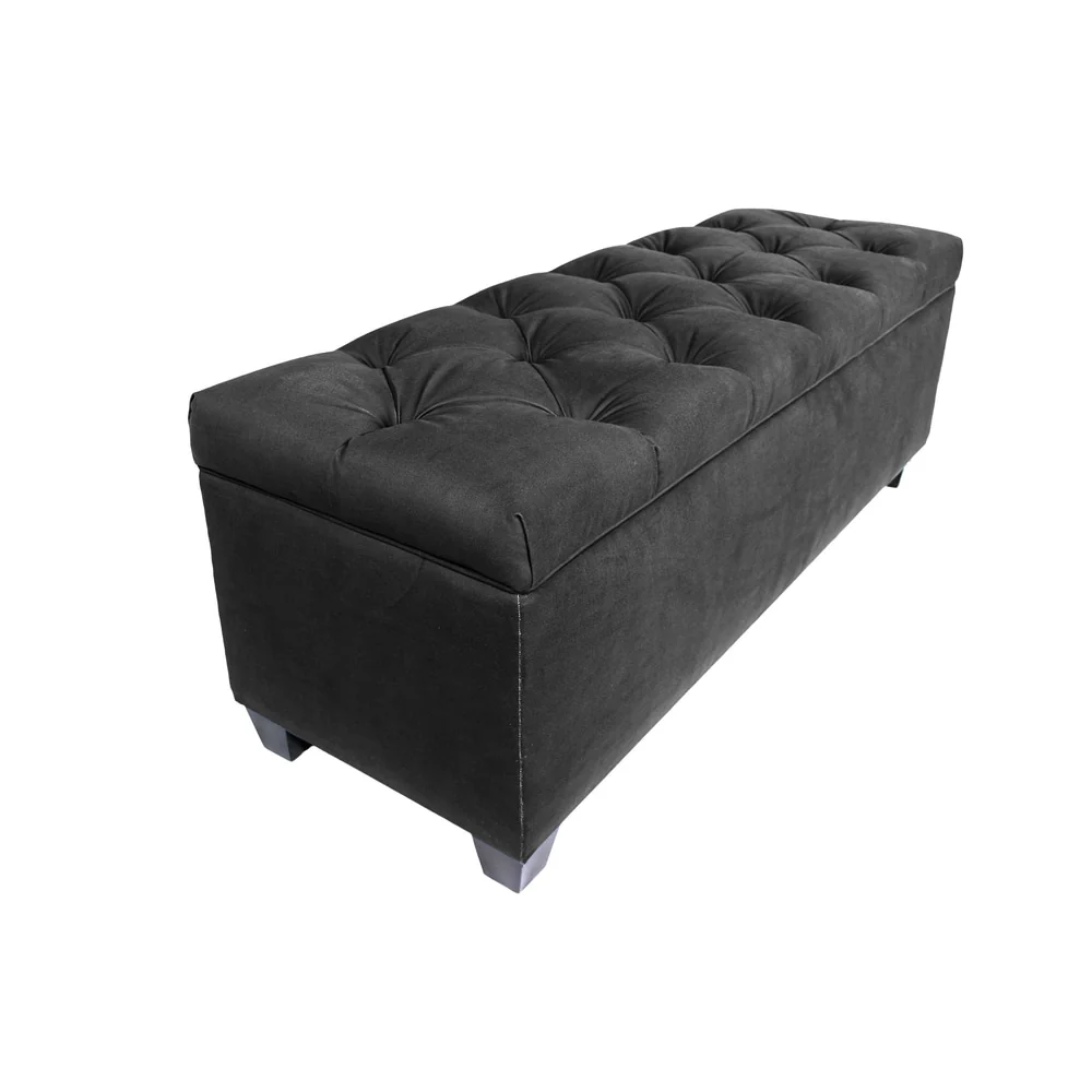 MJL Furniture-Sole Secret Obsession Diamond-tufted Shoe Storage Bench