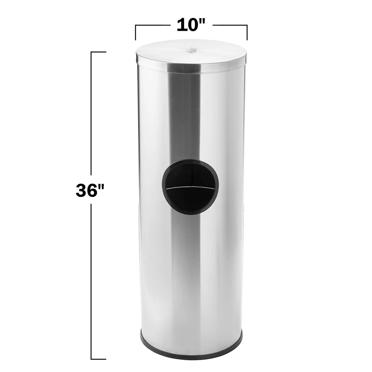 Sleek Gym Wipe Stand with Integrated Waste Receptacle