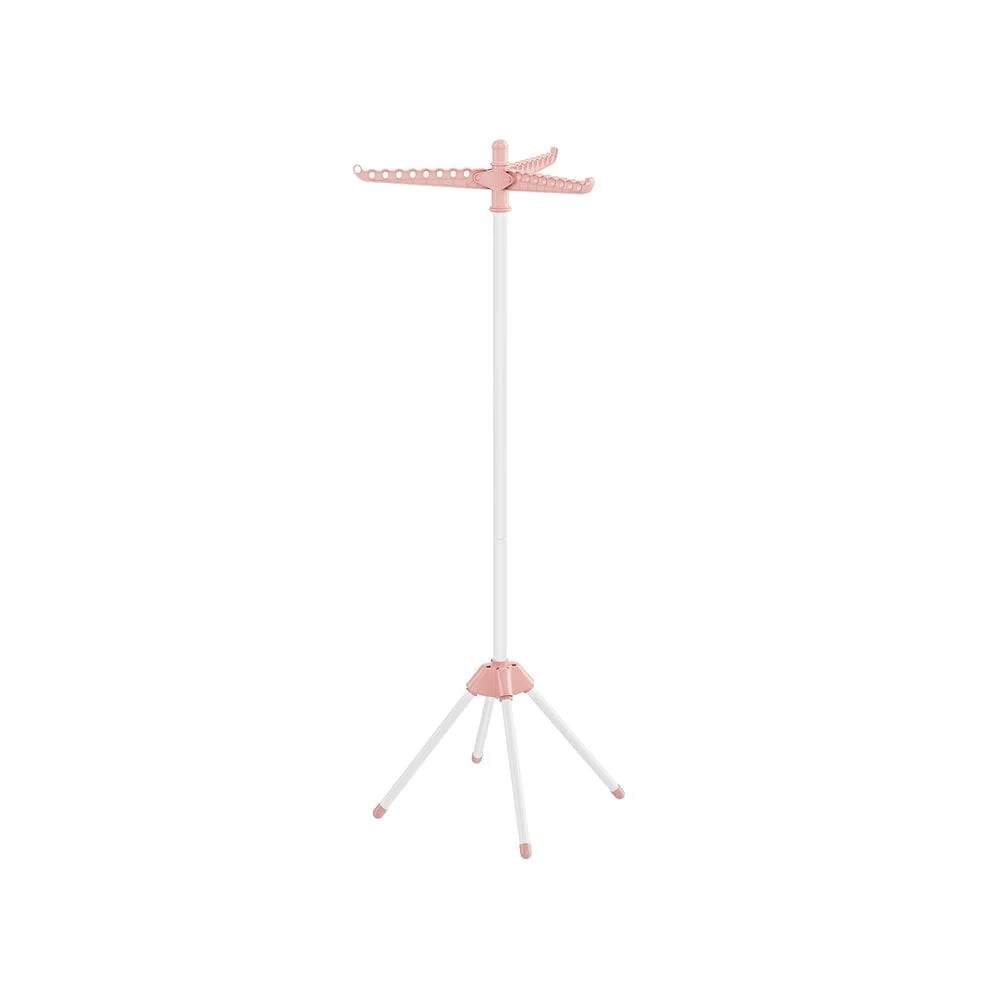 Stainless Steel Foldable Clothes Drying Rack with 360° Rotatable Arms Large Capacity and Space-Saving Design