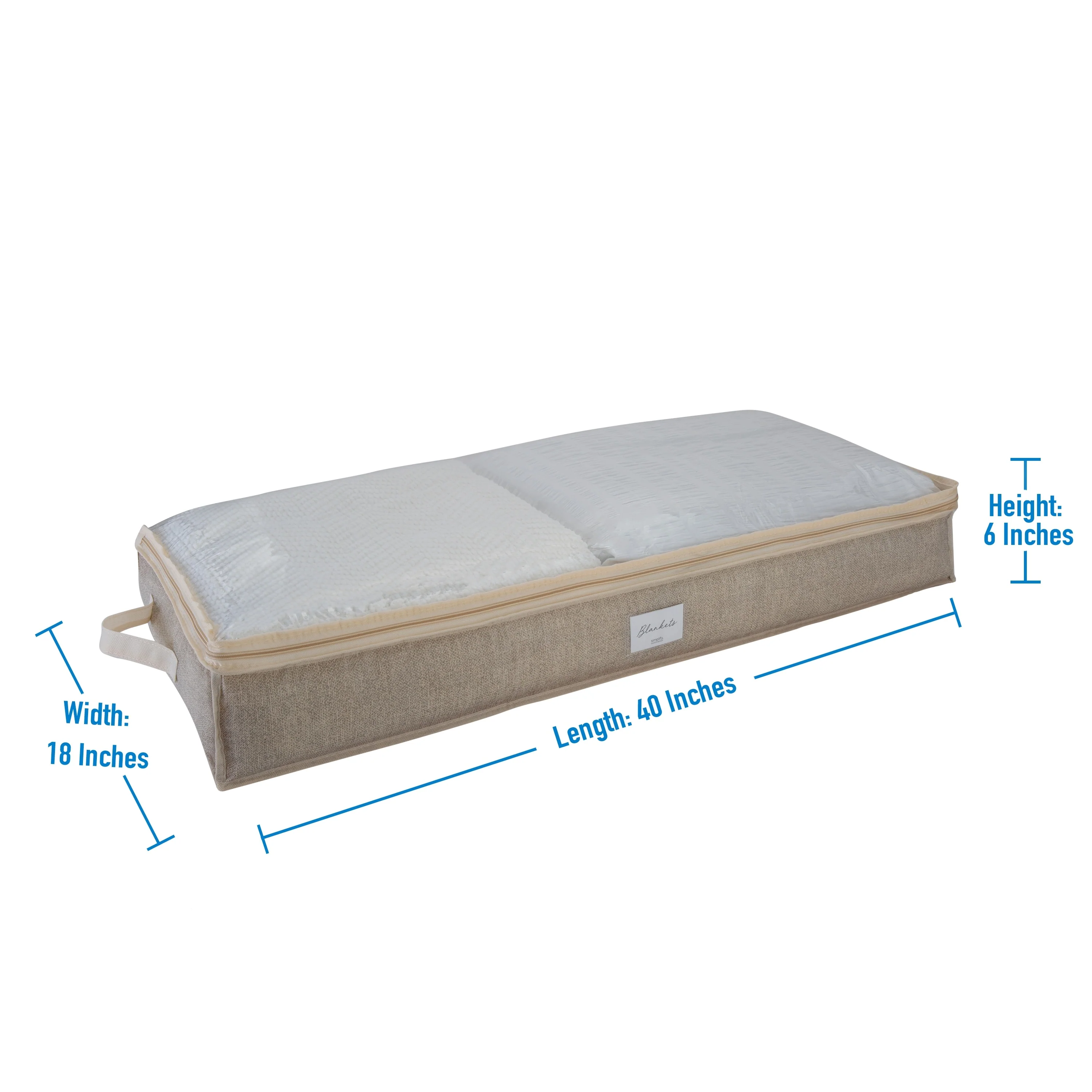 Simplify 2 Pack Under the Bed Storage Bag in Black