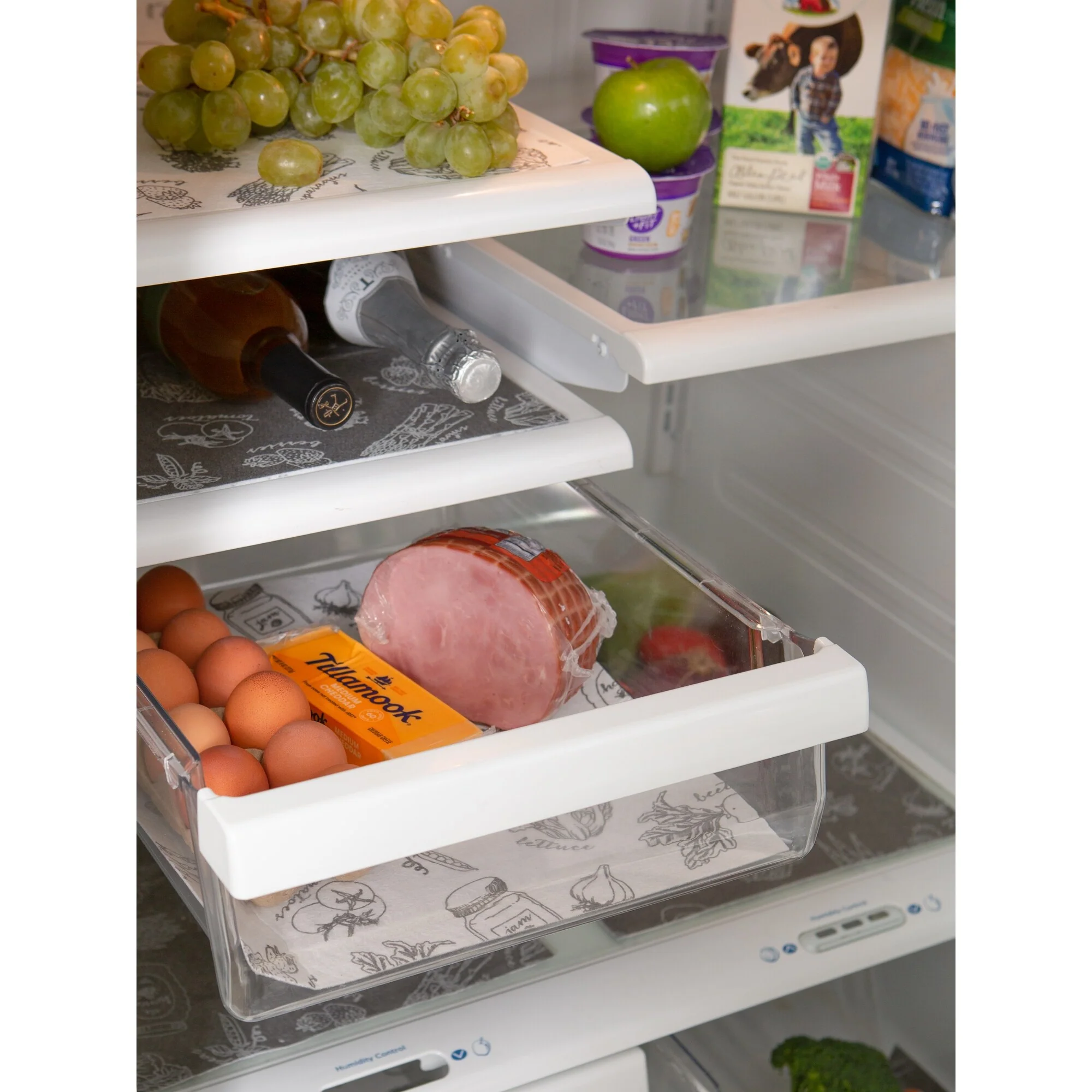 DII Nautical Blue Market Print Fridge Liner (Set of 6)