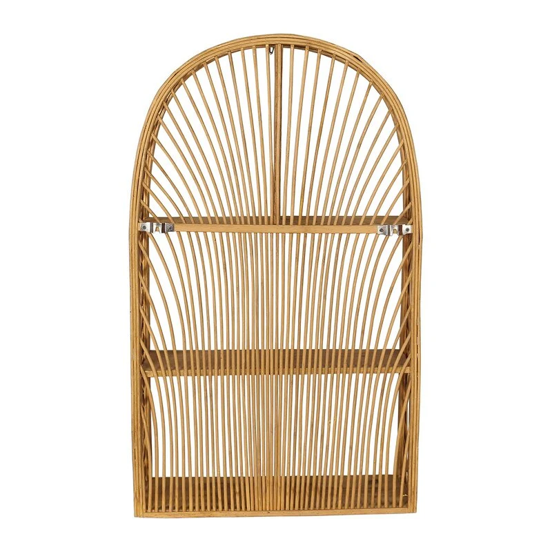 Harmony Arch Rattan Boho Tiered Wall Shelf - 28