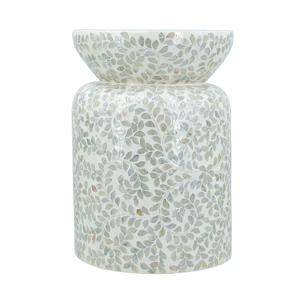 Round Capiz Vine Side Table
