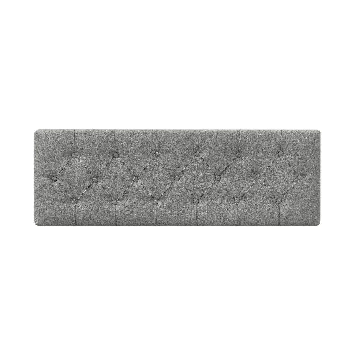 LUE BONA Modern Upholstered Storage Ottoman Button Tufted Storage Bench with Linen Seat End of Bed - 17.5 D X 50.4 W X 20.5 H