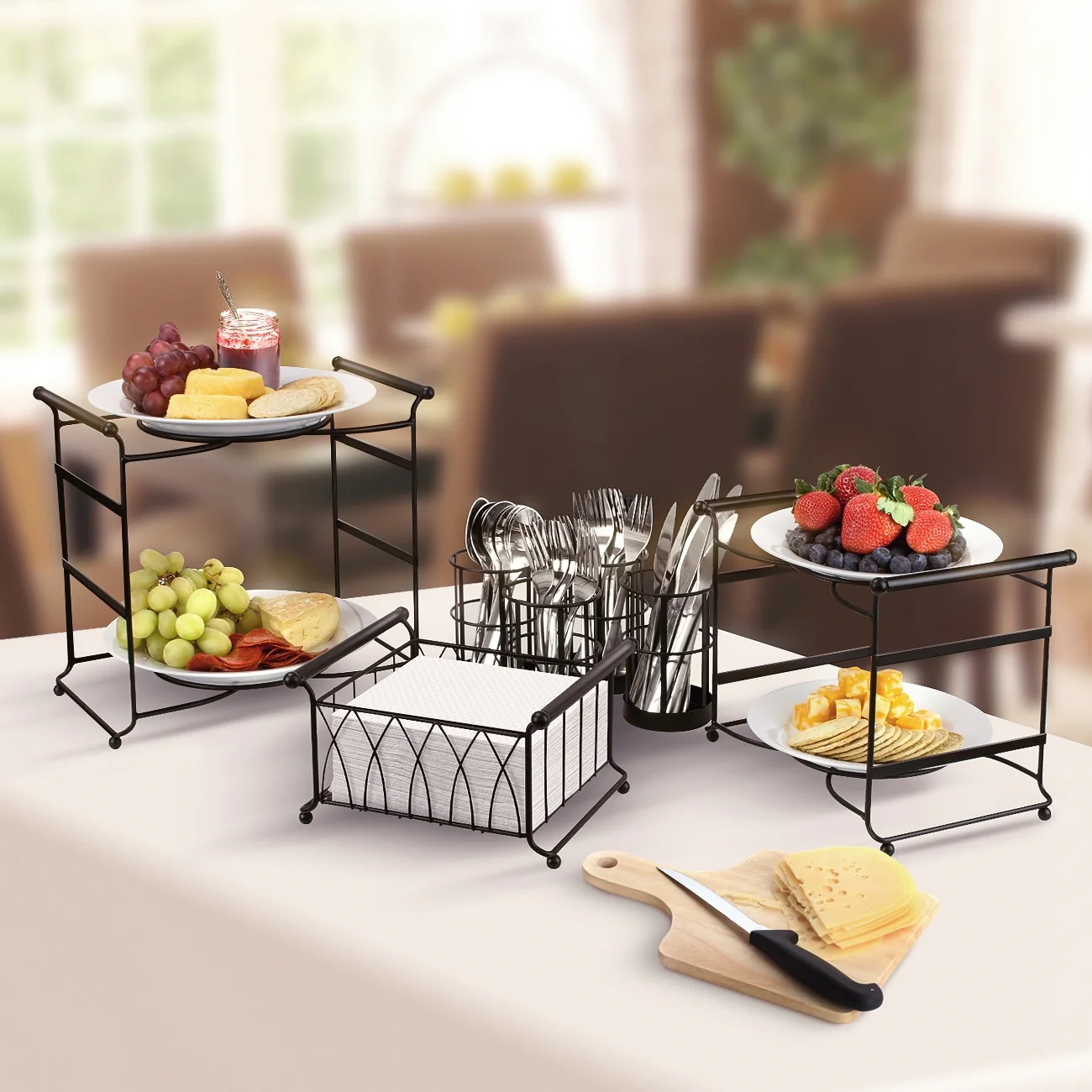 Sorbus 3 Tier Utensil Caddy - Multi-Purpose Steel Mesh Caddy