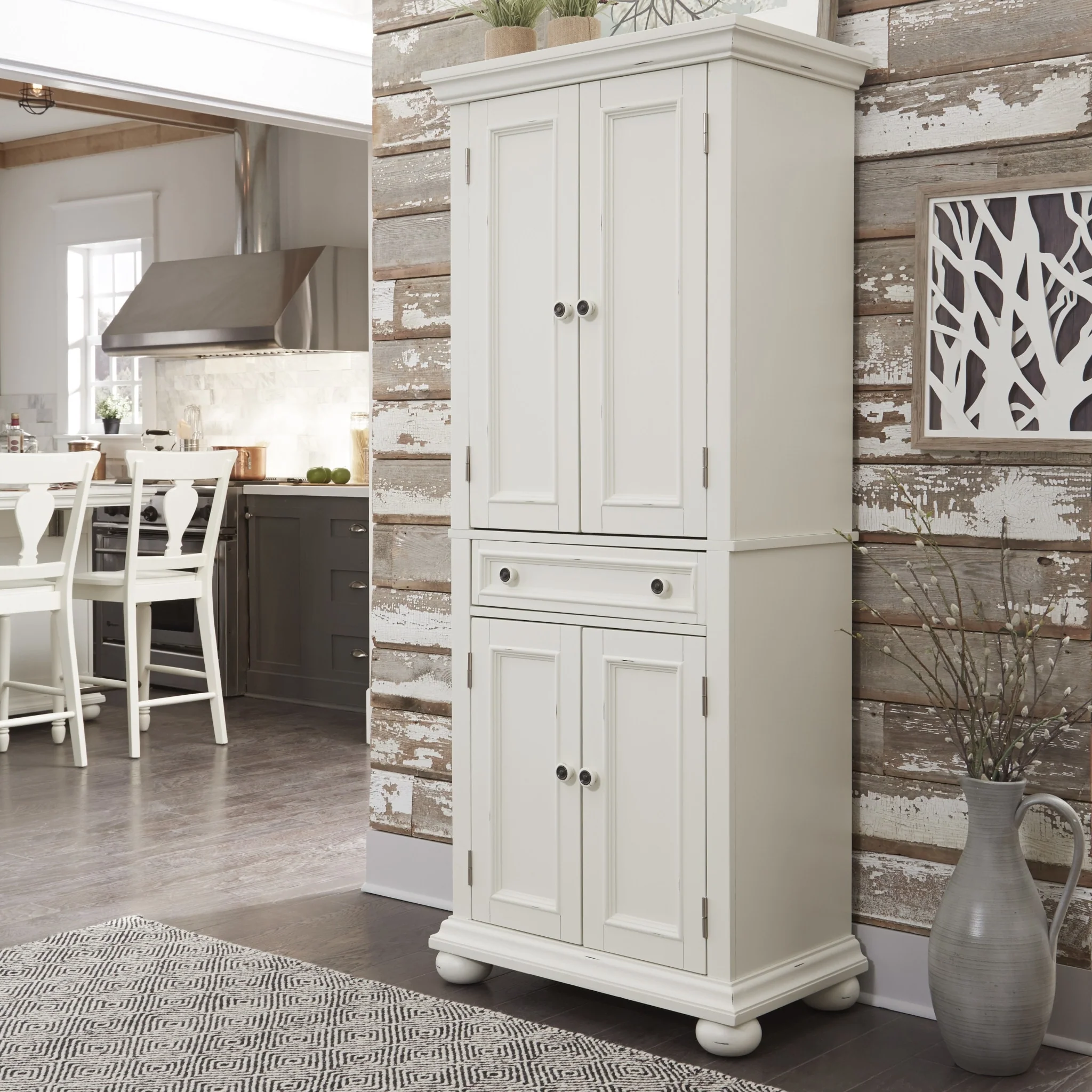 Dover Off-White Kitchen Pantry