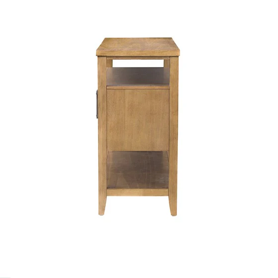 Console Table with 2 Cane Doors and 2 Shelves