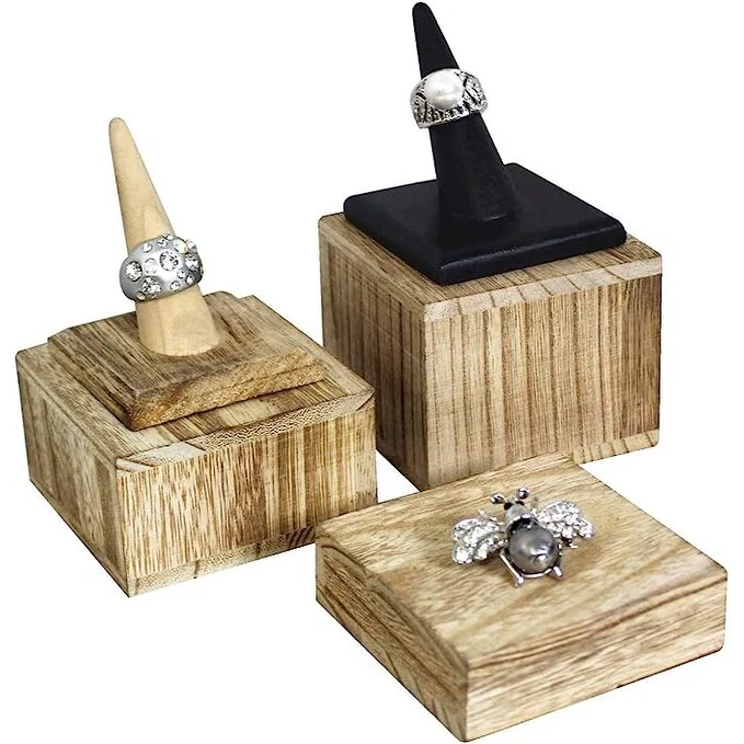 Wooden 3 Pcs Square Risers for Display