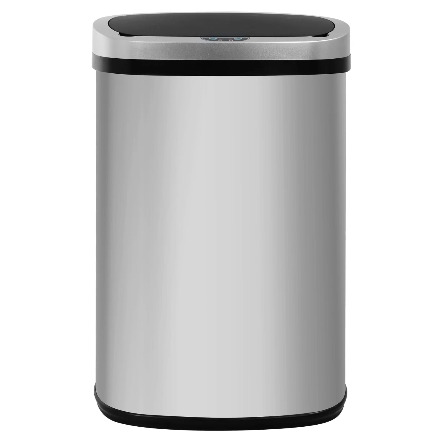 Motion Sensor 13 Gallon 50 Liter Stainless Steel Odorless Slim Trash Can by Furniture of America
