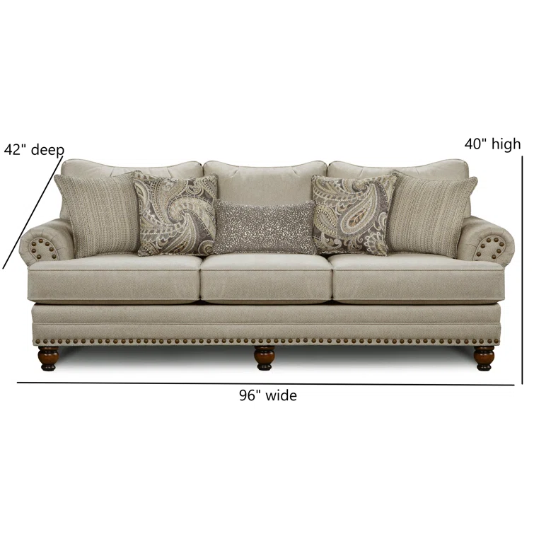 Freda 96'' Upholstered Sofa