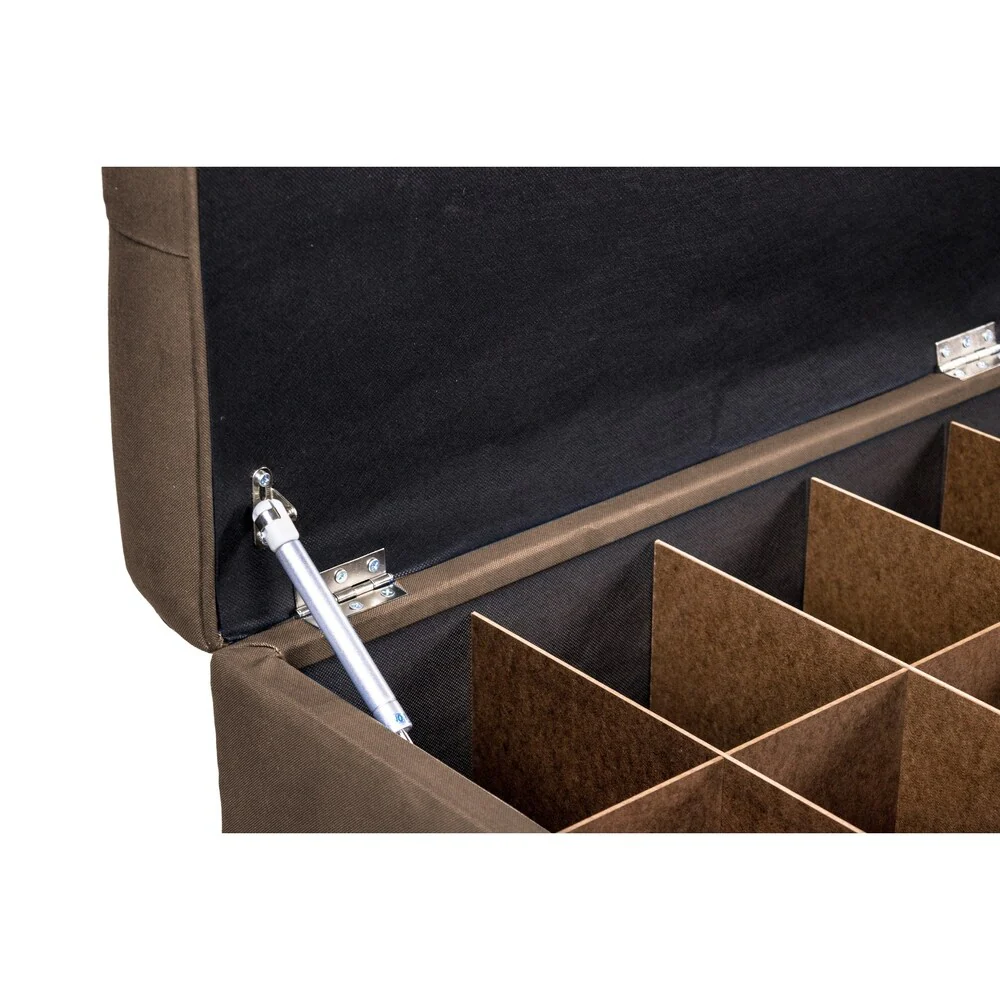 MJL Furniture-Sole Secret Obsession Diamond-tufted Shoe Storage Bench