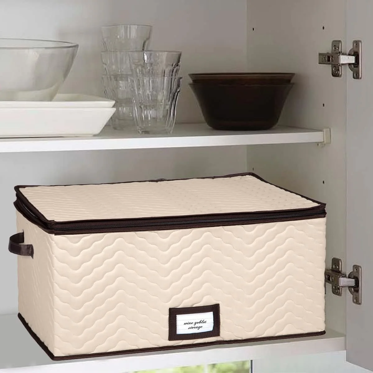 Stemware Storage Case for Wine Glasses - Holds 12 Glasses -19