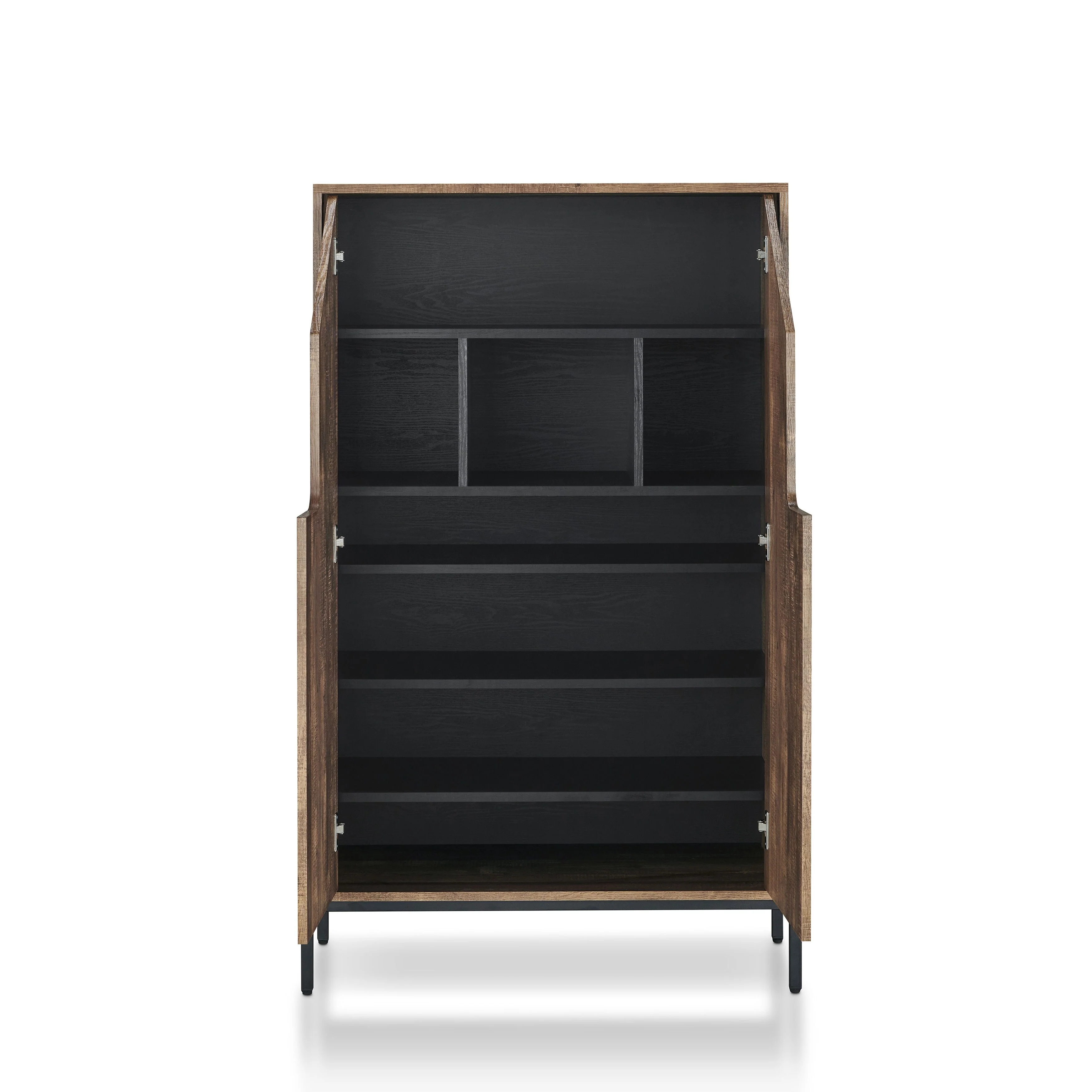 Cassini Rustic 8-shelf Shoe Cabinet by Carbon Loft